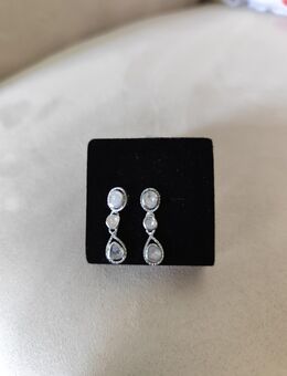 0.5ct. Polki Diamant Silber-Ohrstecker! - Lucka