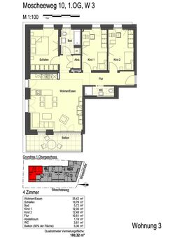 4-Zimmer-Wohnung mit Einbauküche! - Würzburg