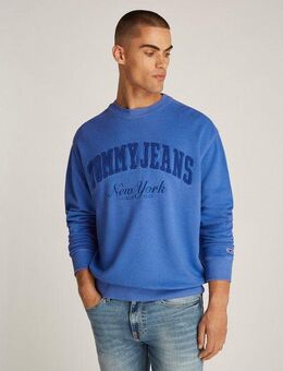 Tommy Jeans Sweatshirt TJM RLX VINTAGE VARSITY CREW mit großem Logo