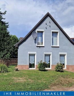 Einfamilienhaus mit Nebengelass auf einem großen und von viel Grün umgebenen Grundstück am Ortsrand von Nauendorf - Wettin-Löbejün