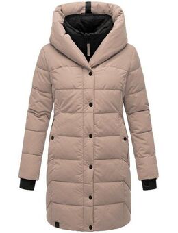 Navahoo Steppmantel Knutschilein Stylischer Damenmantel mit abnehmbarem Fleece-Kragen