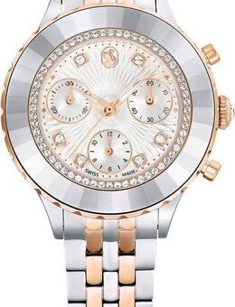 Swarovski Chronograph OCTEA CHRONO 5672937, Armbanduhr, Quarzuhr, Damenuhr, Swarovski-Kristalle, Swiss Made