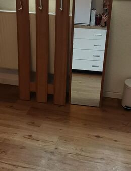Wandgarderobe mit passendem Spiegel Holz, gebraucht - Gerolstein