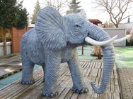 Elefant stehend groß Dekofigur Gartendeko - Hergisdorf
