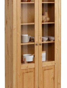 Home affaire Glasvitrine Teresa (Maße (B/T/H): ca. 90/32/193 cm) mit 2 Glastüren, Höhe 193 cm, aus massiver Kiefer, FSC®