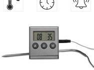 Xavax Bratenthermometer Digitales Bratenthermometer mit Timer, Fleischthermometer, Timer