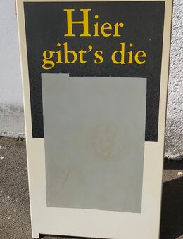 Werbe-Aufsteller, 120 x 65 cm Kunststoff wetterfest + klappbar - Simbach (Inn) Zentrum
