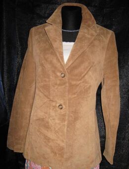 NEU * Original VINTAGE * Echt- Wild Leder * DESIGNER * Old- School- Style * Blazer * Jacke * Gr. 38- 40/ S- M * caramél- braun * - Riedlingen
