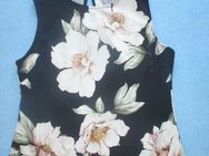 NEU *  Romantik * Blumen * Blüten * Flower- Power * Träger * Tank * Top * T- Shirt "faith and joy" Gr. 38- 40/ S- M * schwarz * weiß * rosè * - Riedlingen