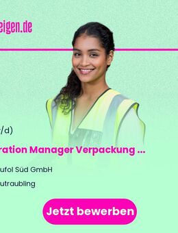 Operation Manager (m/w/d) Verpackung Industrieanlagen - Neutraubling