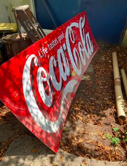 Vintage Coca Cola Werbeschild XXL - Essen