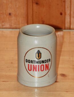 Dortmunder Union Bierkrug Steingut Steinzeug Keramik 0,5L sehr alt neuwertig - Borken