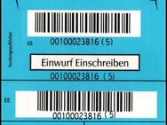 PIN AG: Marke für Zusatzleistung "Einwurf-Einschreiben", blau, pfr. - Brandenburg (Havel)
