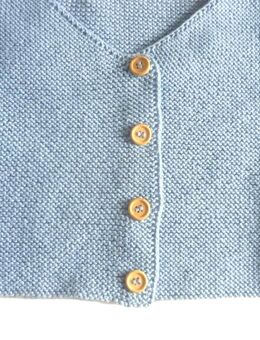 Baby Strickjacke BW in Hellblau und der Größe 80/86 - Kreuztal