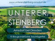 Exklusives Wohngebiet in Arnsdorf b. Dresden - 10 Baugrundstücke (bauträgerfrei) - EFH und DHH möglich - Arnsdorf