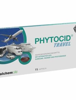 Phytocid Travel Reisekapseln, Reisetabletten, 15 Kapsen, gegen Reisefieber, Übelkeit, Bauchkrämpfe - Horgenzell