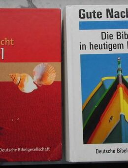 Die Bibel in heutigem Deutsch. Die Gute Nachricht des Alten und Neuen Testaments ohne die Spätschriften des Alten Testaments (Deuterokanonische Schriften/Apokryphen) Deutsche Bibelgesellschaft. 2 Bücher zus. 5,- - Flensburg