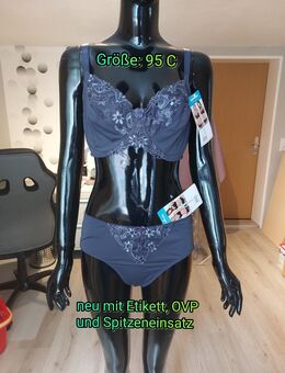 Bügel-BH + Slip, 2tlg. Set, Garnitur, Gr. 95 C, neu, Etikett + OVP - Immenhausen