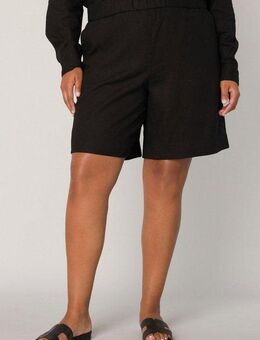 Base Level Curvy Relaxshorts YARDAN Sommerhose aus Leinen und Viskose und mit elastischem Bund