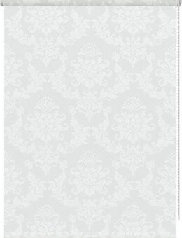 Seitenzugrollo Ornament, GARDINIA, Lichtschutz, mit Bohren/ohne Bohren, freihängend, Klemm- oder Schraubmontage, vormontiert auf Montageschiene
