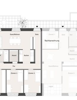 NEUBAU-Wohnung mit Balkon zum Garten * 4 Zimmer * KfW 40 und QNG - Leipzig