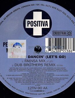Perpetual Motion - Keep On Dancin' (Let's Go) 1998 12" Vinyl House Breakbeat Hard House - München Bogenhausen