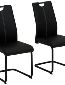 HELA Freischwinger CORA (Set, 2 St), Tragegriff in schwarz