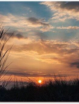 Artland Leinwandbild Sonnenuntergang an der Küste Ostsee, Bilder vom Sonnenuntergang & -aufgang (1 St), auf Keilrahmen gespannt