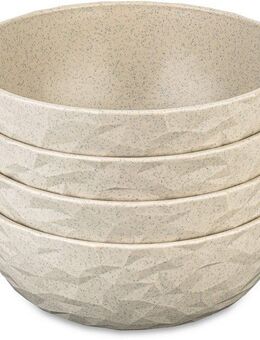 KOZIOL Schale CLUB BOWL, Kunststoff, (Set, 4-tlg), 700 ml, spülmaschinengeeignet, melaminfrei, CO² neutrale Produktion