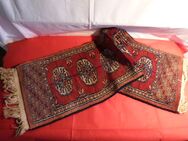 Kleiner pakistanischer handgeknüpfter Teppich / 99 cm x 31 cm / 100% Wolle - Zeuthen