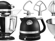 KitchenAid Küchenmaschine 5KSM175PSEBK GUSSEISEN SCHWARZ 5KSM175PSEBK GUSSEISEN SCHWARZ, 300 W, 4,8 l Schüssel, Gratis Wasserkocher, 2. Schüssel, Flexirührer (Wert ca. 347,-UVP)