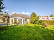 IMMOBERLIN.DE - Attraktiver Bungalow mit Wintergarten & Garage in ländlicher Lage vor den Toren Berlins - Ahrensfelde