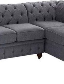 Home affaire Chesterfield-Sofa Chesterfield Ecksofa, auch in Leder L-Form, hochwertige Knopfheftung, langer Schenkel links oder rechts wählbar