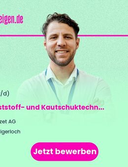 Kunststoff- und Kautschuktechnologe / Verfahrensmechaniker / Fertigungsmechaniker Spritzguß (m/w/d) - Haigerloch