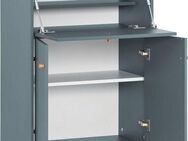 Schildmeyer Schreibtisch Serie 500, Breite 65,2 cm, Sekretär Aktenschrank mit ausklappbarer Schreibplatte