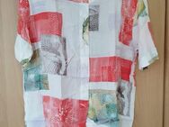 Weiß/rot gemusterte Bluse aus den 90er Größe 42 - Hannover