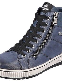 Remonte Schnürboots, Plateau, Schnürstiefelette, Boots in Crash-Optik