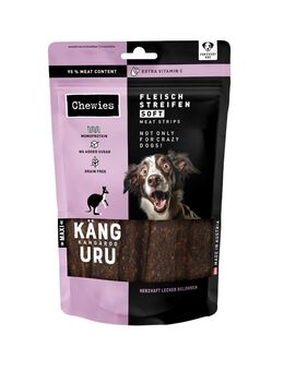 Chewies Fleischstreifen Soft 150 g - Sparpaket: Känguru 3 x 150 g