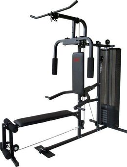 MOTIVE FITNESS by U.N.O. Kraftstation Multi-Gym Hercules, 7 Gewichtsblöcke (Butterflystange, Ruderfunktion und mehr), multifunktionale Fitnessstation, max. Trainingsgewicht 37,5 kg