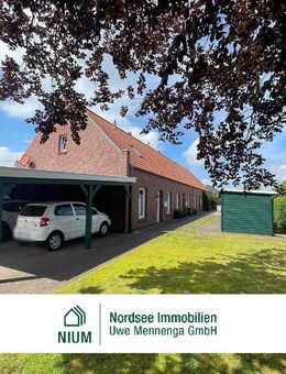 OSTFRIESISCHES KOLONISTENHAUS MIT SONNENTERRASSE IN ZENTRALER ORTSLAGE - Hage