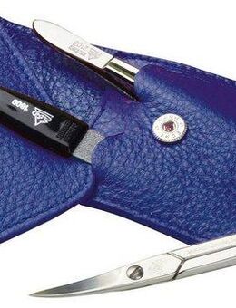 ERBE Maniküre-Etui Siena, 3 tlg., Hochwertiges Lederetui mit präzisen Pflegewerkzeugen für unterwegs.