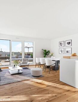 Familientraum in Aubing: 4,5-Zi.-Neubau-Dachterrassenwohnung mit Traumblick- bulthaup Küche- 2 Bäder - München