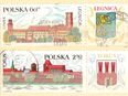Polnische Briefmarken Städte mit Wappen (440) in 20095