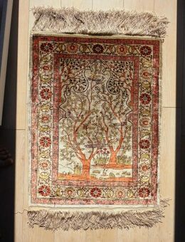 Hereke Teppich Türkei Seide 87x66 cm Seidenteppich Vintage 719,- - Flensburg