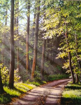 Verk. Orig. Gemälde "Wald" ,Öl,Acryl,Leinw. Seifried - Eisenhüttenstadt