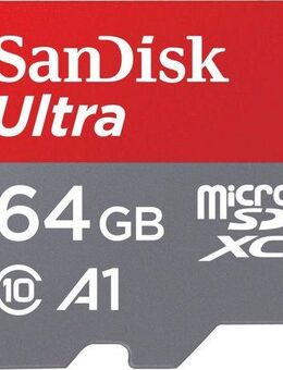 Sandisk Ultra microSDXC Speicherkarte (64 GB, Class 10, Adapter)