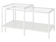 IKEA Set bestehend aus zwei Tischen, Couchtisch. Weiß und Glas. - Berlin Mitte