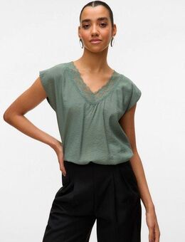 Vero Moda Spitzentop VMSAFA SL V-NECK LACE TOP WVN GA NOOS