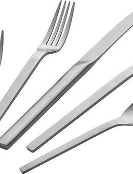Zwilling Besteck-Set Minimale mattiert (30-tlg), 6 Personen, Edelstahl 18/10, 18/10 Edelstahl, Rostfrei, Vintage Look, für bis zu sechs Personen