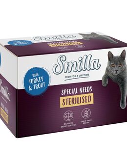 Smilla Schale Sterilised 6 x 100 g - Pute mit Forelle